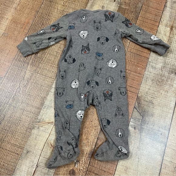 Cat & Jack 6-9 Months Fall Clothing Bundle Zipper Footie Bodysuit Pants Camo Dog - Picture 3 of 12